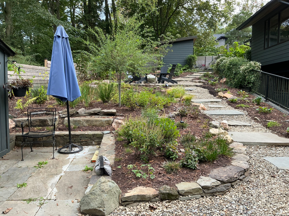 Conservation and rain gardens landscape
