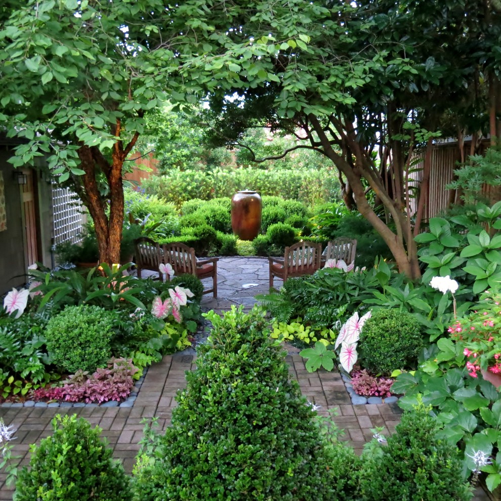 Design ideas for an eclectic garden in Houston.