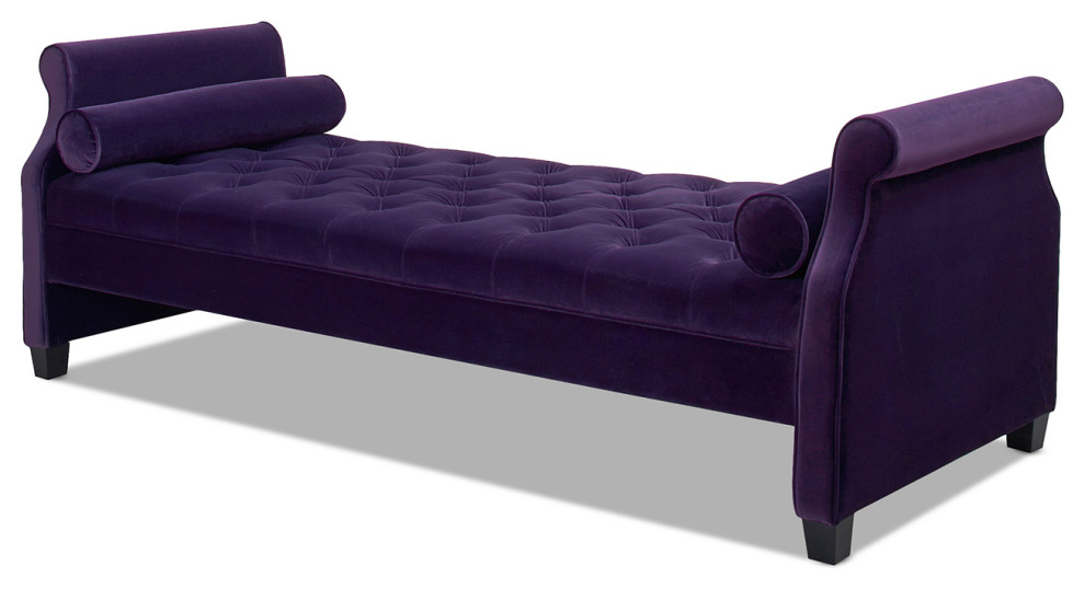 Eliza Tufted Bolster Pillow Daybed Bench Transitional Daybeds By Jennifer Taylor Home Houzz Eliza Tufted Bolster Pillow Daybed, Jennifer Taylor Eliza Upholstered Sofa Bed