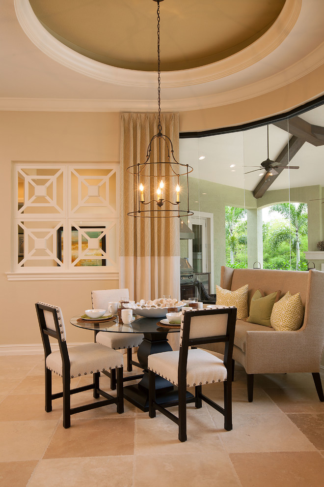 Transitional Mediterranean - Dining Room - Miami - by WDG Architecture