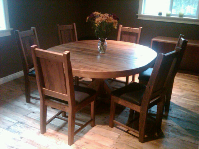 Mountain style dining room photo in Vancouver