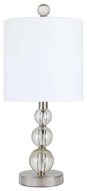 stacked crystal table lamp
