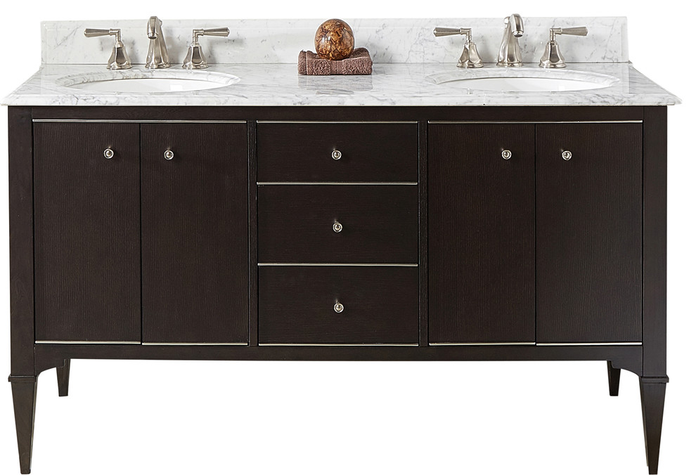 Charlottesville 60" Vanity Transitional Bathroom Vanities And Sink