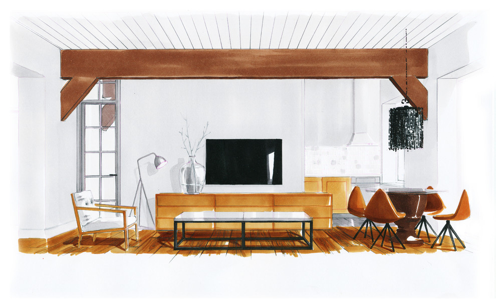 мансардный, нордический