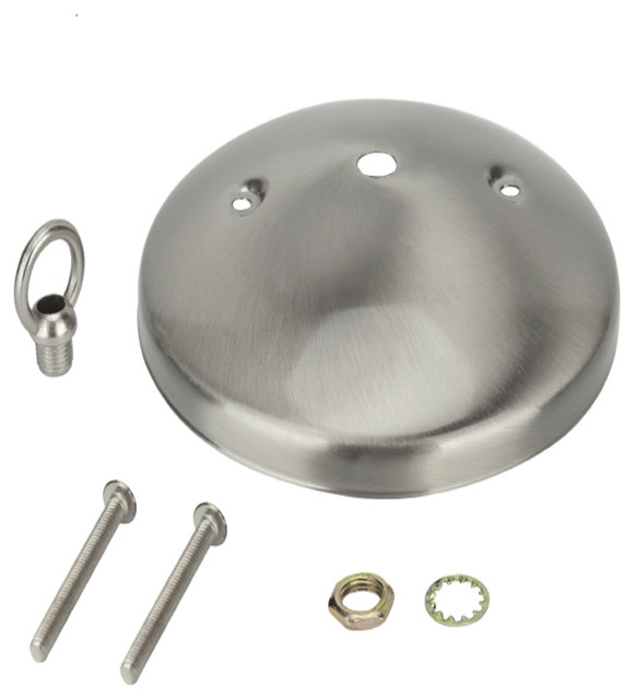 2152311 Light Fixture Canopy Kit, 5" Dia., Brushed Nickel Modern