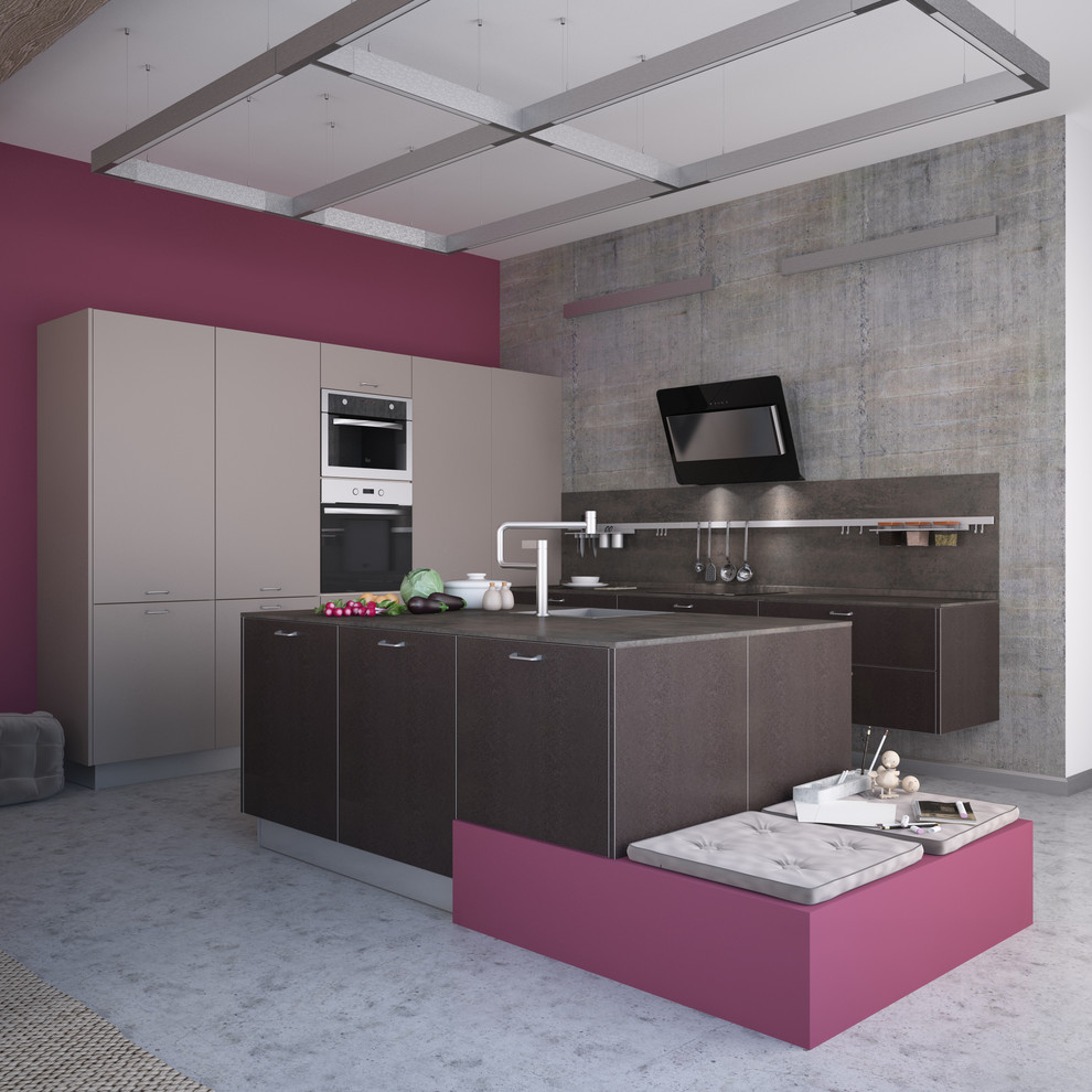 Модульная кухня Impress Shine-Amber