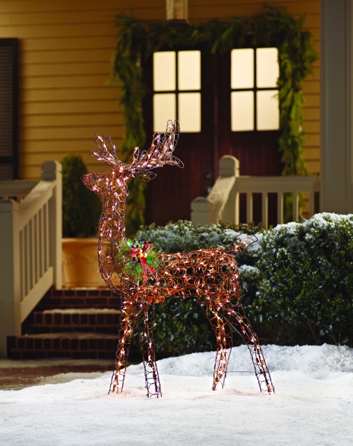 Home Accents Holiday Animated Grapevine Deer - 60 Inch