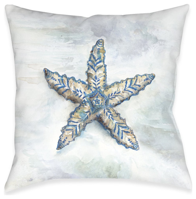 Venice Beach Starfish Indoor Pillow, 18"x18"