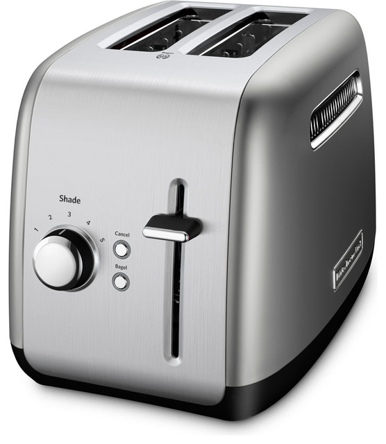 KitchenAid 4-Slice Extra-Wide Slot Metal Toaster w/ Illuminated Buttons Silver