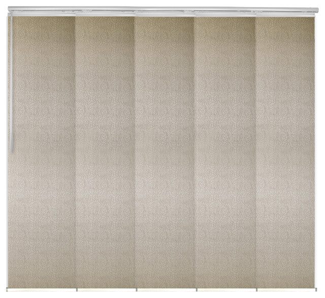 Marguerite 5-Panel Track Extendable Vertical Blinds 58-110"W