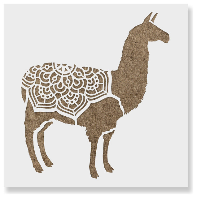 Llama Stencil for DIY Projects - Contemporary - Wall Stencils - by ...