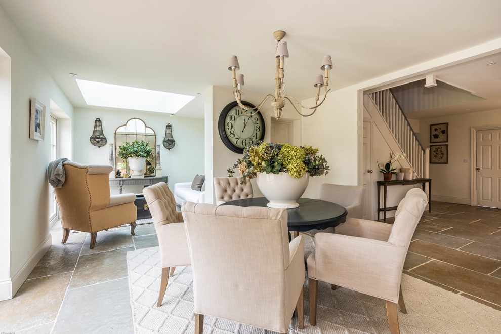 Transitional dining room in Surrey.