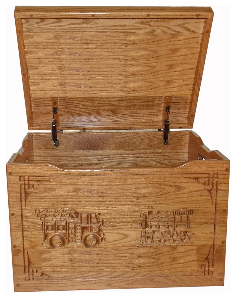 large oak toy box