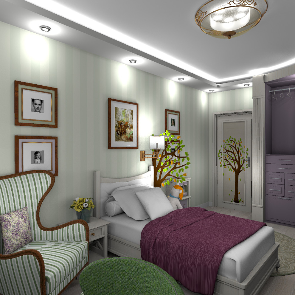 Переделка детской комнаты 16м2 для первоклассницы