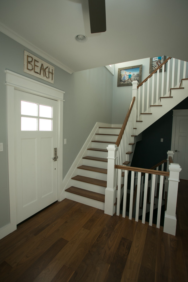 Staircase - coastal staircase idea in New York