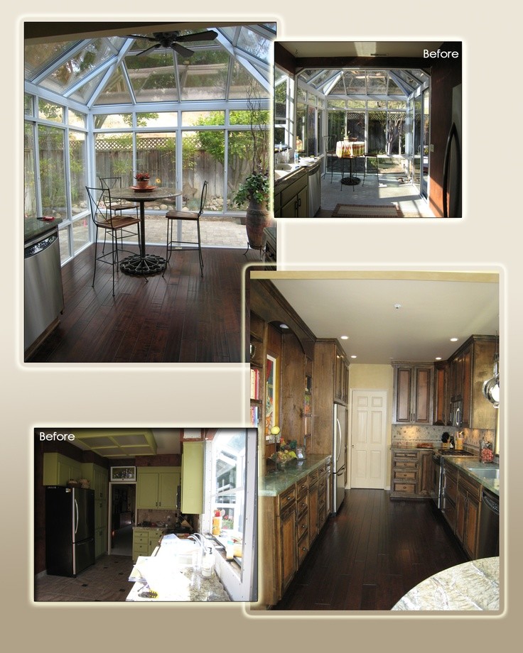 Example of a transitional kitchen design in Phoenix