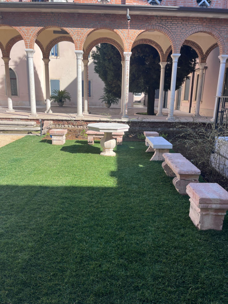 Riqualificazione giardino interno ad un istituto ecclesiastico