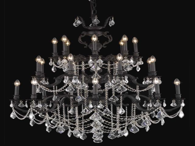 Elegant Lighting 9524G38DB/SA Chandelier from the Marseille Collection