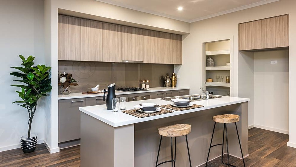 Photo of a transitional kitchen in Adelaide.