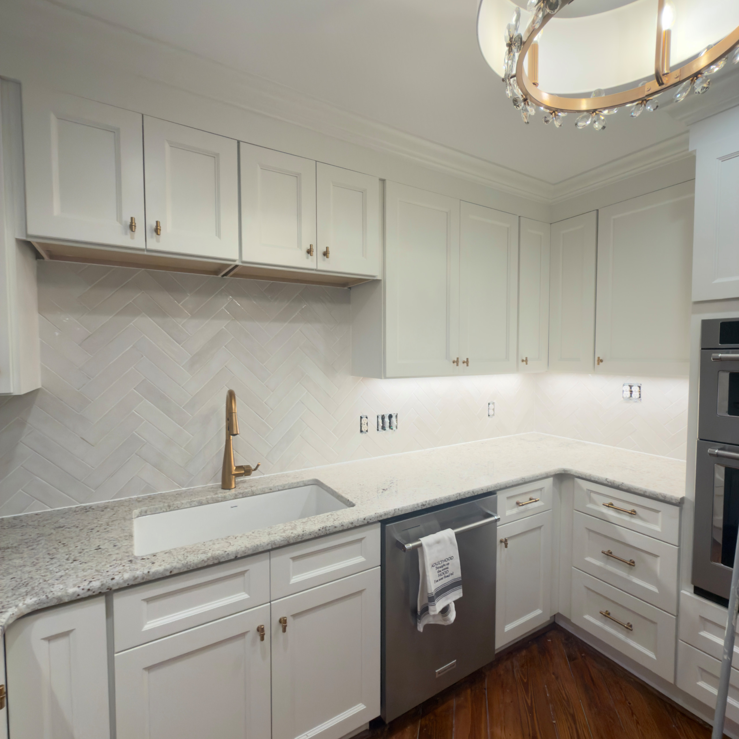 Herringbone Kitchen Backsplash