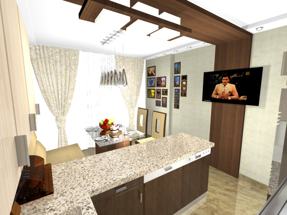 Частный интерьер маленькой квартиры в новостройке Самары.