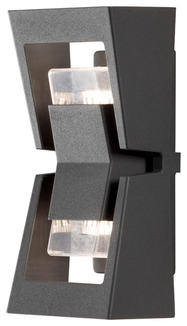 Potenza Up Down Outdoor Wall Light, Anthracite