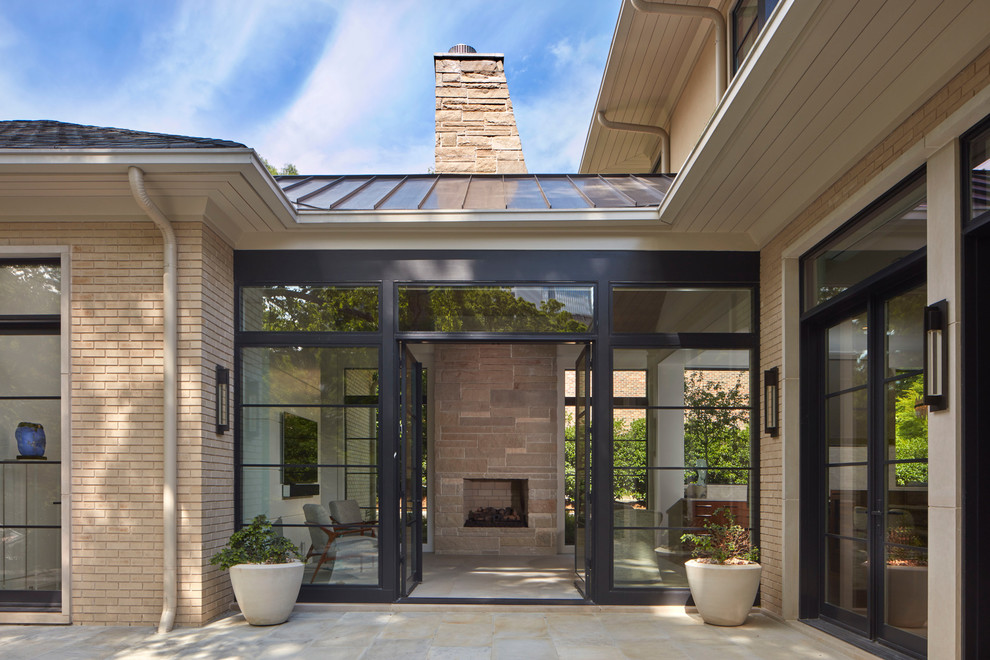 Contemporary patio in Atlanta.