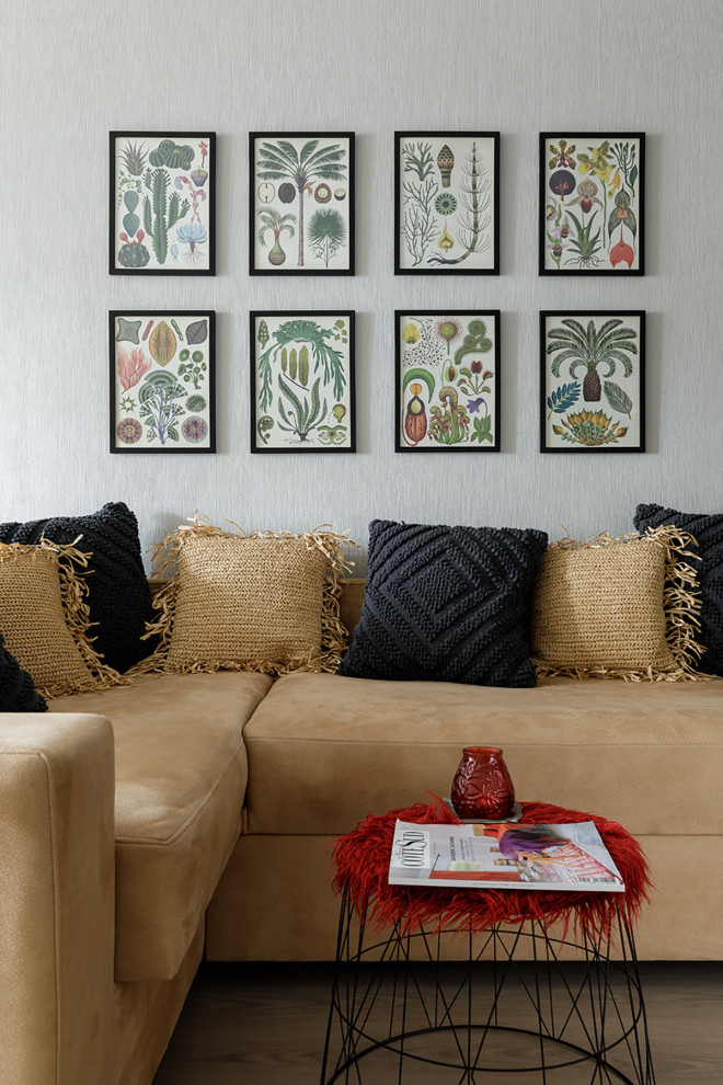 Кухня-гостиная в трехкомнатной квартире