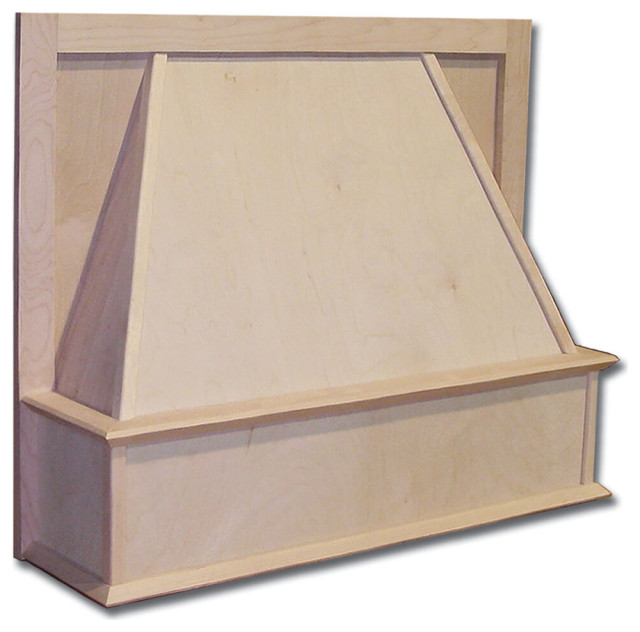 Castlewood Chimney Style Range Hood Front H 30" W 30" D 71/4" Transitional Range