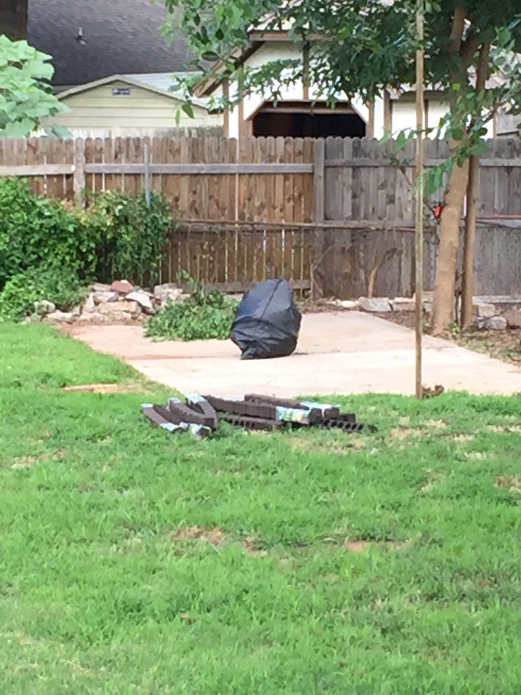 Dumpster Fire Slab To Firepit Area