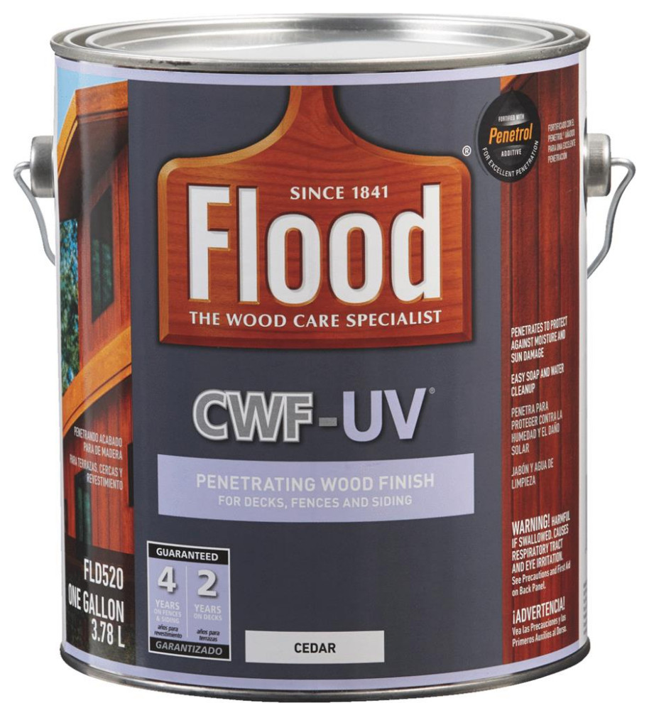 Flood/PPG Clear Wood Finish-UV Cedar 1G FLD520/01