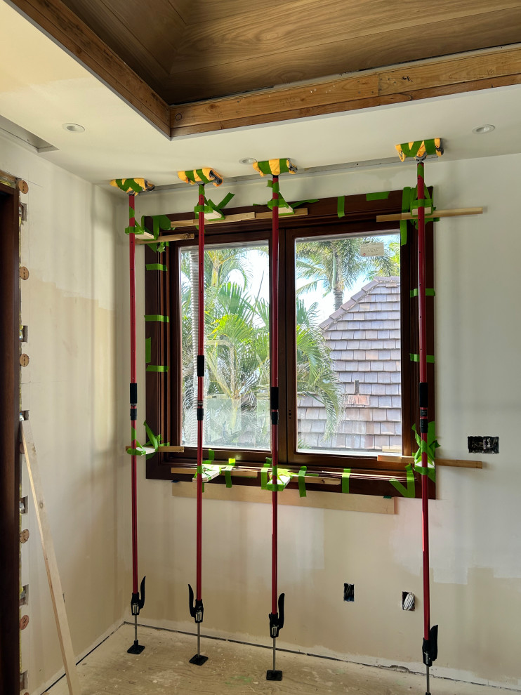 Ocean front trim work