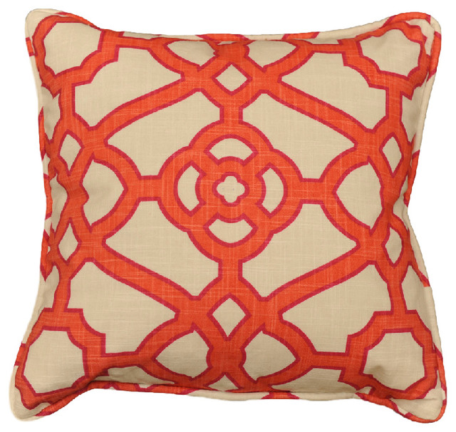 Pavilion Fretwork Papaya Decorative Pillow 40x40 Contemporary Magnificent Fretwork Decorative Pillow Pavilion Fretwork Papaya Decorative Pillow 40x40 Contemporary Magnificent Fretwork Decorative Pillow