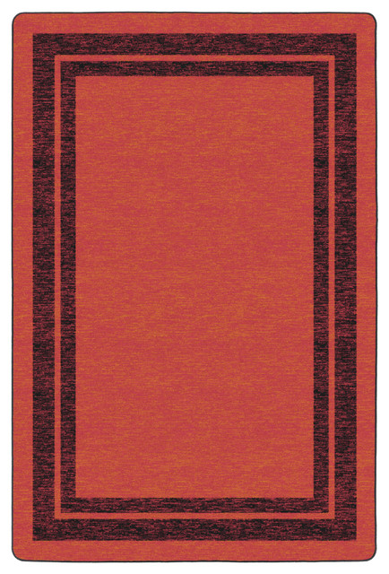 Double Border Red Rug, 7'6x12'
