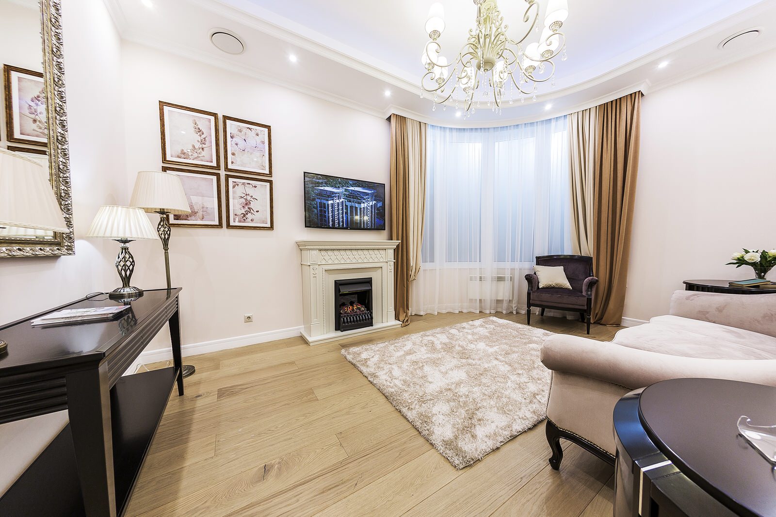 Классика в трехкомнатной квартире