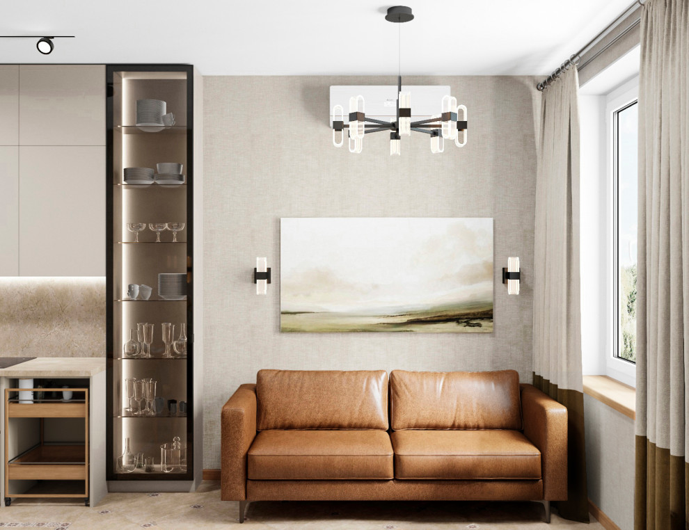 ЖК Серебрица. Кухня-гостиная.