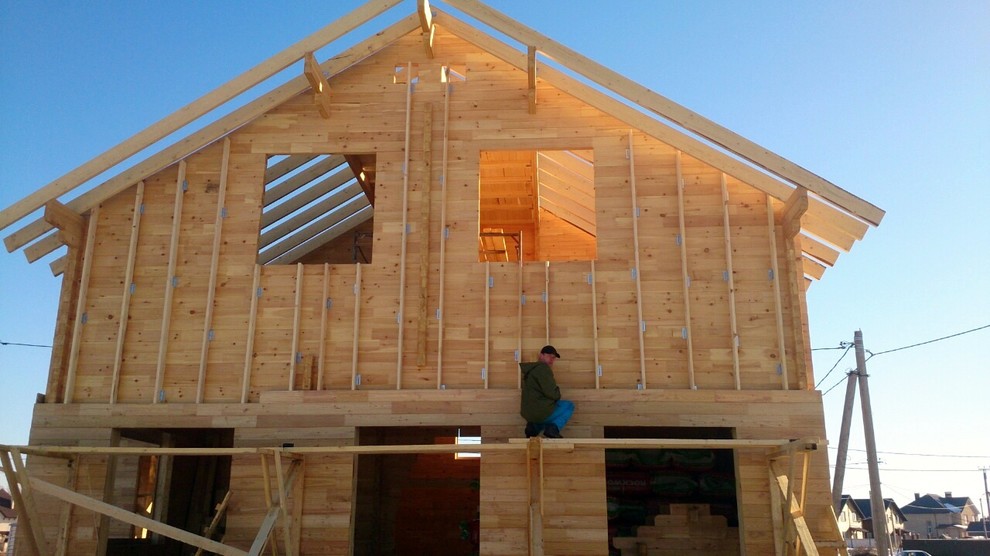 Теплый дом.Клееный брус