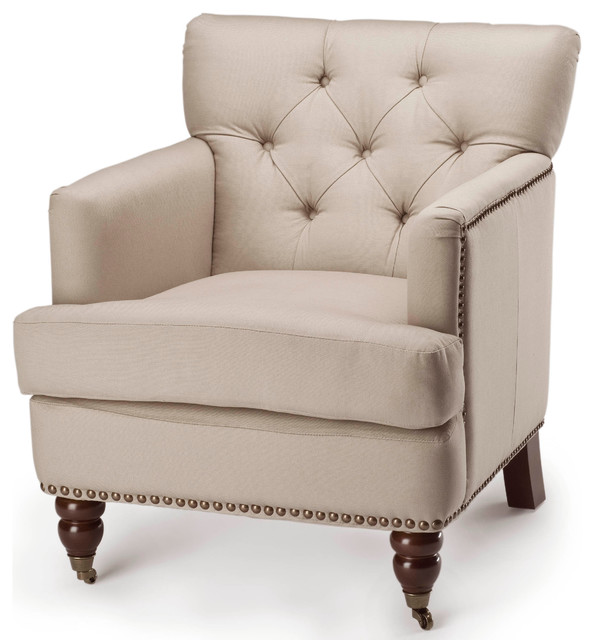 Safavieh Colin Tufted Club Chair Traditional Armchairs And