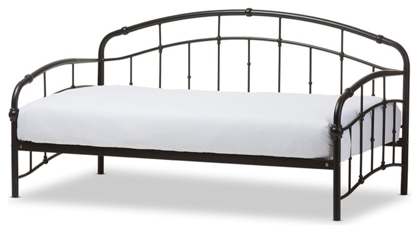 Olsen Vintage Inspired Black Bronze Metal Daybed - Traditional ...