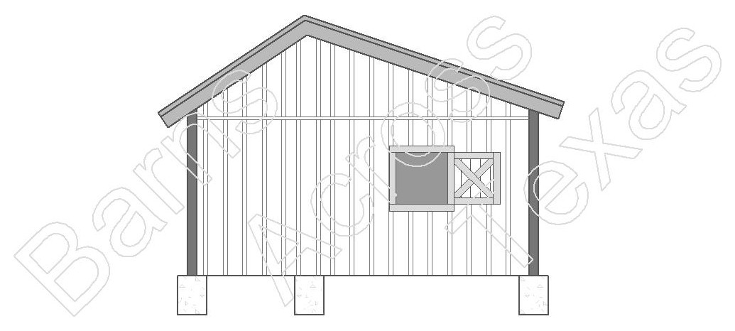 3 Stall w/ Feed/Tack