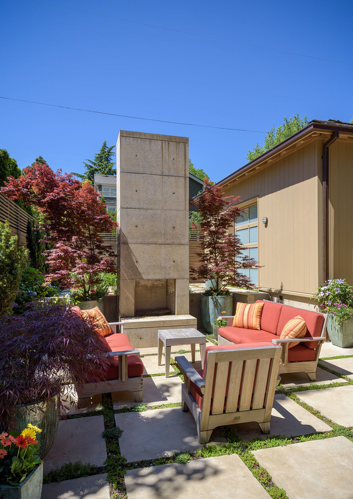 Patio - contemporary patio idea in Seattle