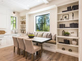 Transitional Dining Room by CJS Woodworking & Design