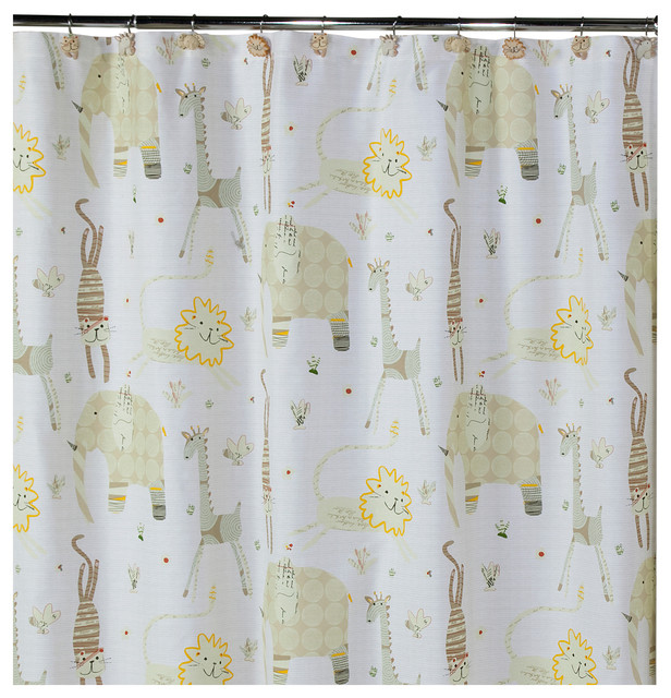 Animal Crackers Shower Curtain, 72"x72" Shower Curtains by Creatively Designed Products LLC