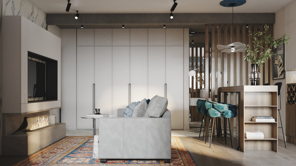 Квартира в ЖК Резиденции Архитекторов для молодой пары с двумя котами, 63 кв.м.