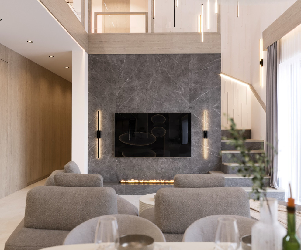 Проект загородного дома, современный стиль