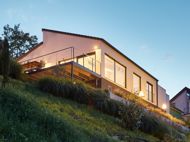 LUXHAUS | Pultdach modern 102 contemporaneo-fachada