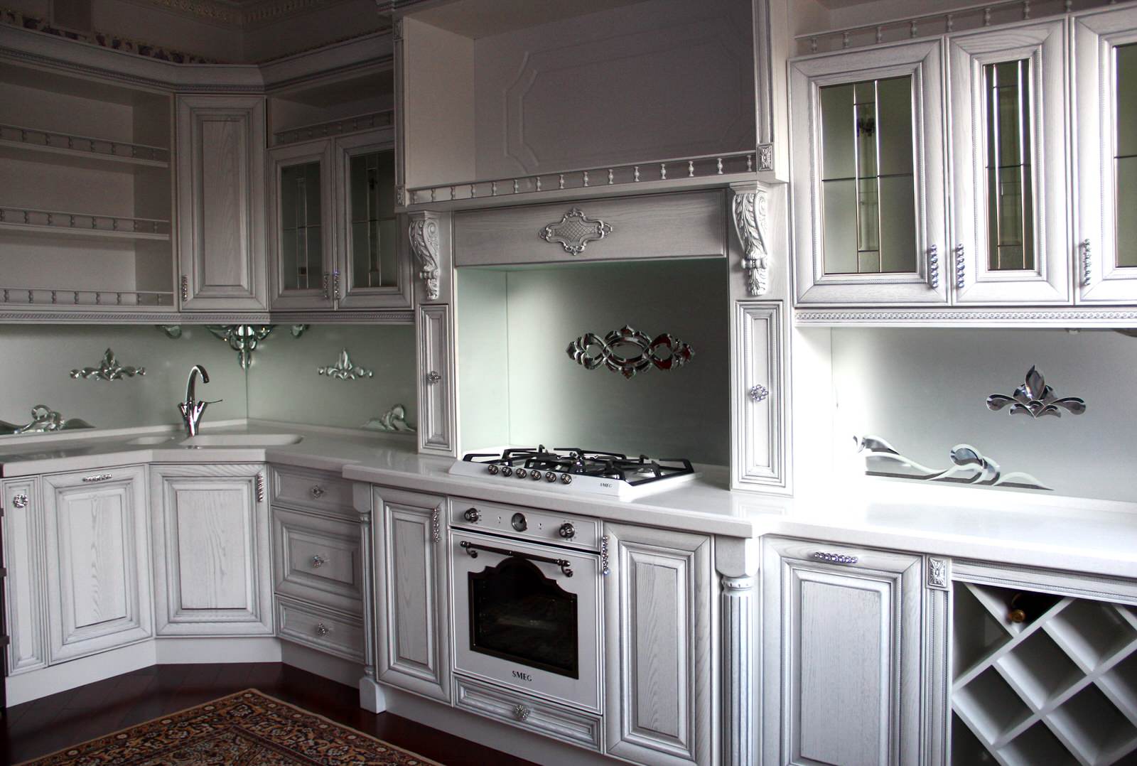 Витражные скинали для итальянской кухни