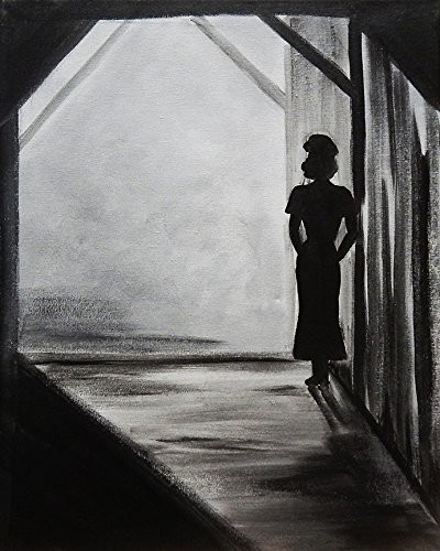 Canvas, Female Midnight Affair by Ed CapeauBlack and White, 30"x24"
