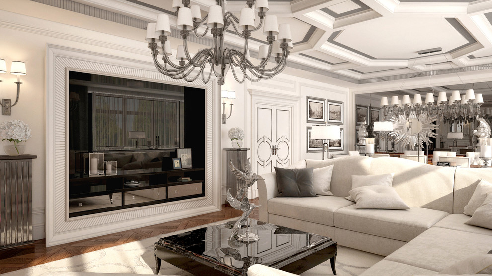 Гостиная. Усадьба  3000 кв.м – Россия, Подмосковье