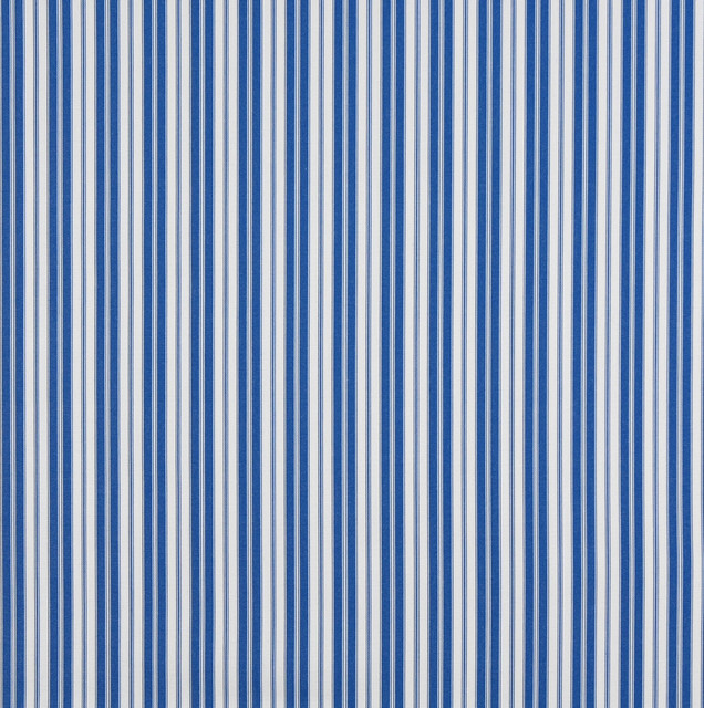 Blue, Ticking Stripe Indoor Outdoor Marine Acrylic Upholstery Fabric By